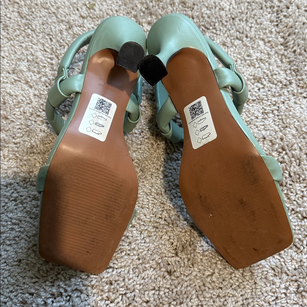 ASOS Mint Green Heeled Sandals - Picture 3 of 3